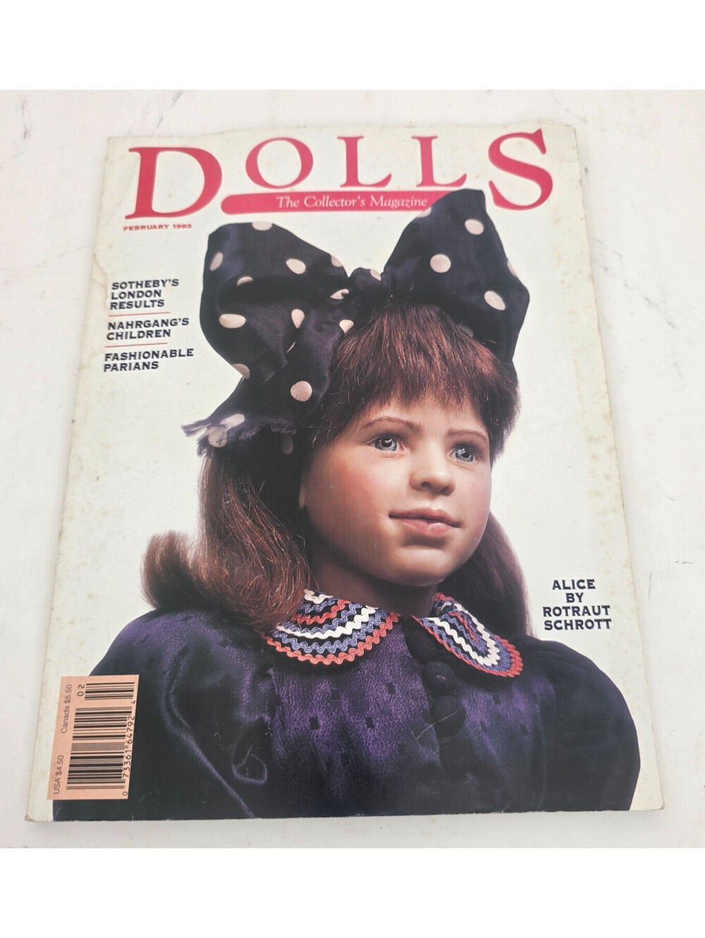 Vintage DOLLS The Collector's Magazine February 1993 Alice Rotraut Schrott